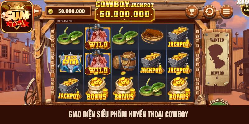 Giao diện siêu phẩm Huyền Thoại Cowboy